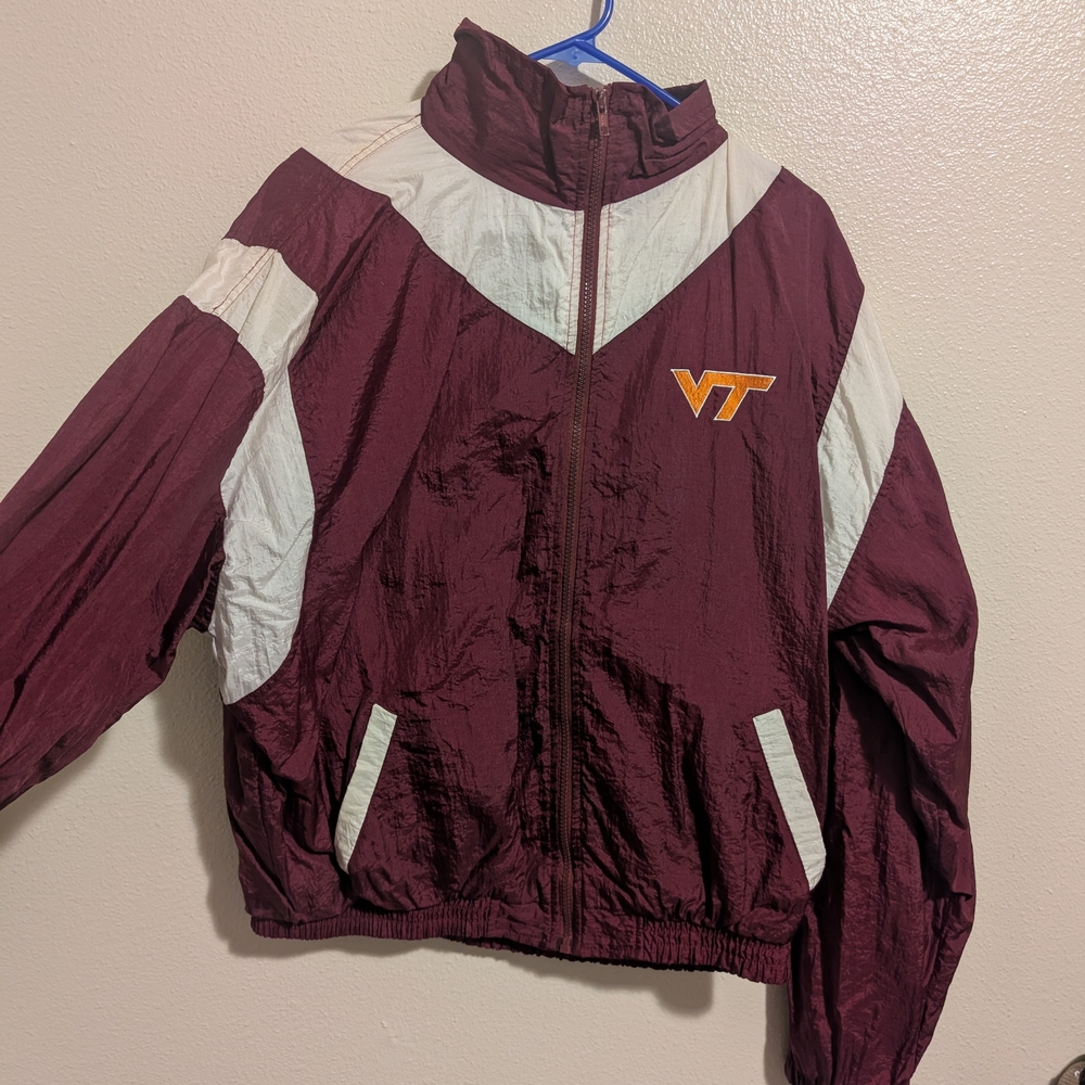 Virginia Tech Maroon and White Windbreaker Jacket